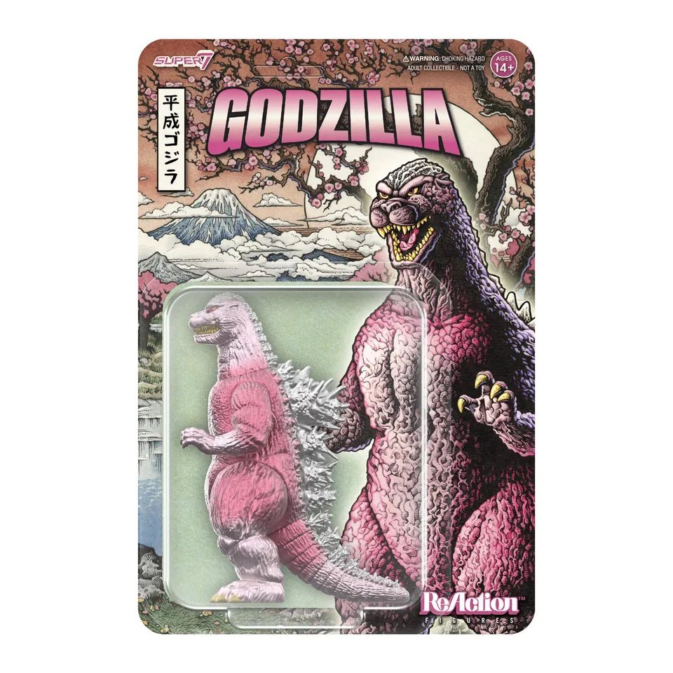 Super7 Toho Godzilla 89 Cherry Blossom figurina roz