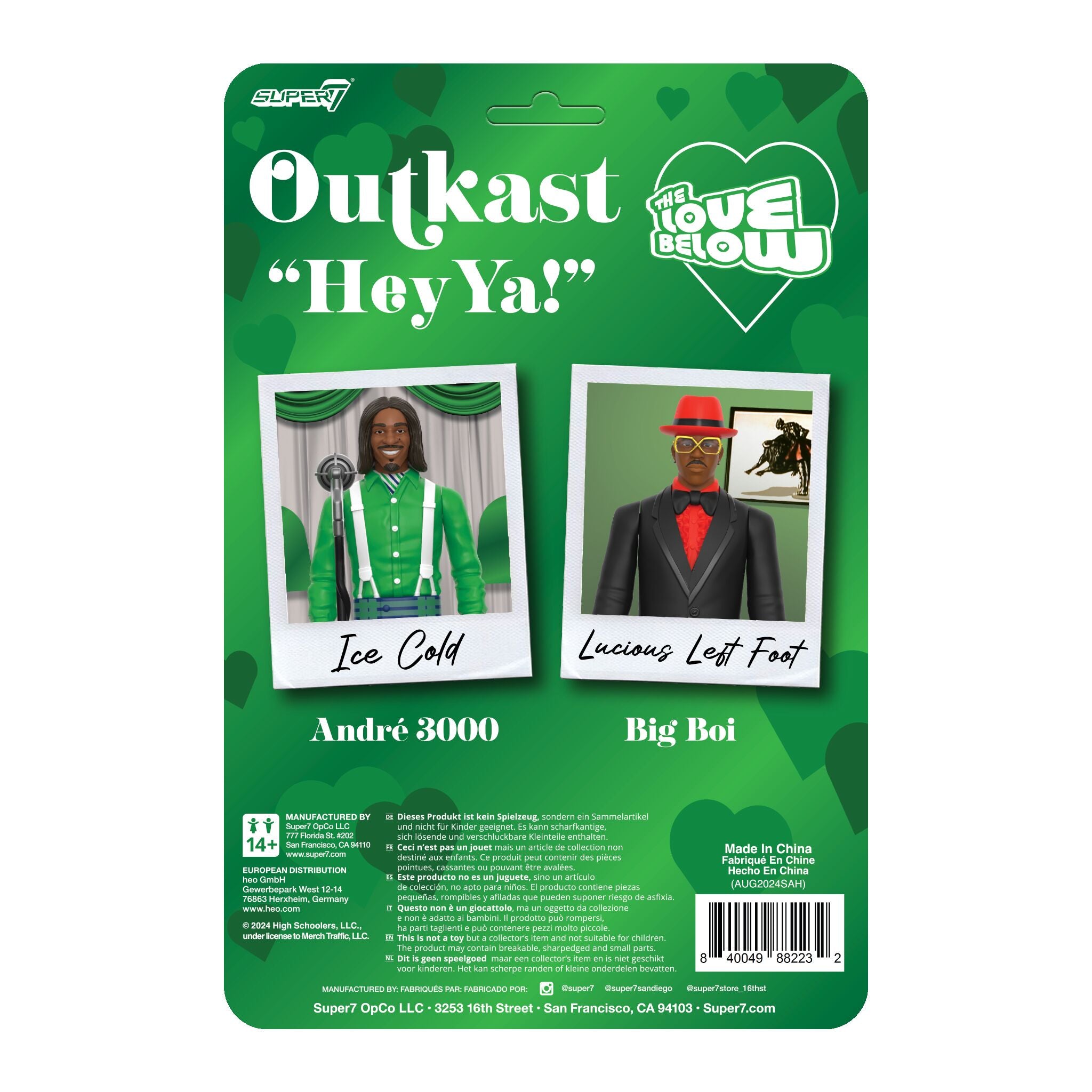 Super7 ReAction OutKast Hey Ya set 2 figurine