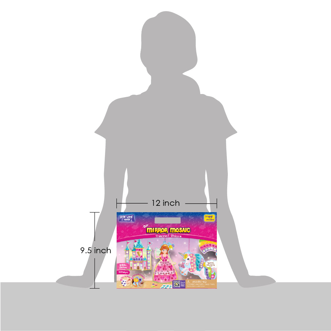 Imagimake Mirror Mosaic Princess Unicorn set creatie 10 sabloane