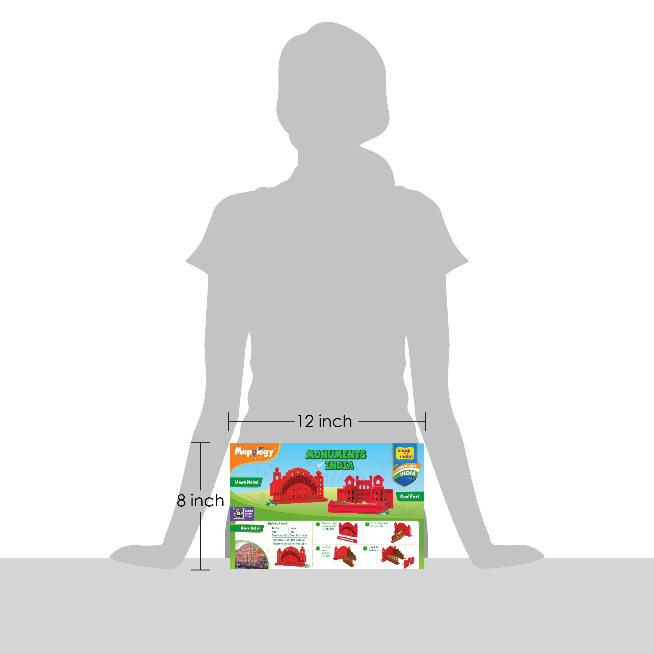 Imagimake Mapology Red Fort puzzle 3D 2 monumente