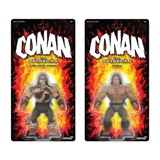 Super7 Conan the Barbarian Wave 2 Conan War Paint figurină 5.5" pachet 2