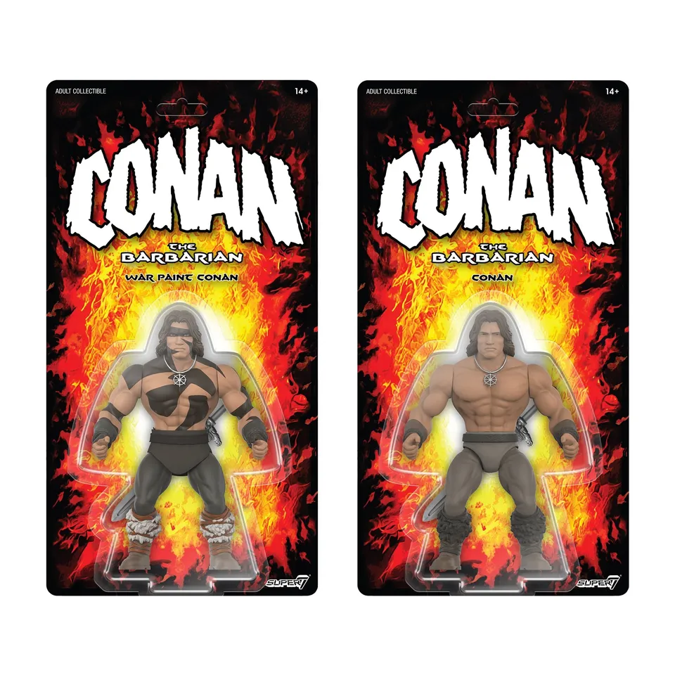Super7 Conan the Barbarian Wave 2 Conan War Paint figurină 5.5" pachet 2