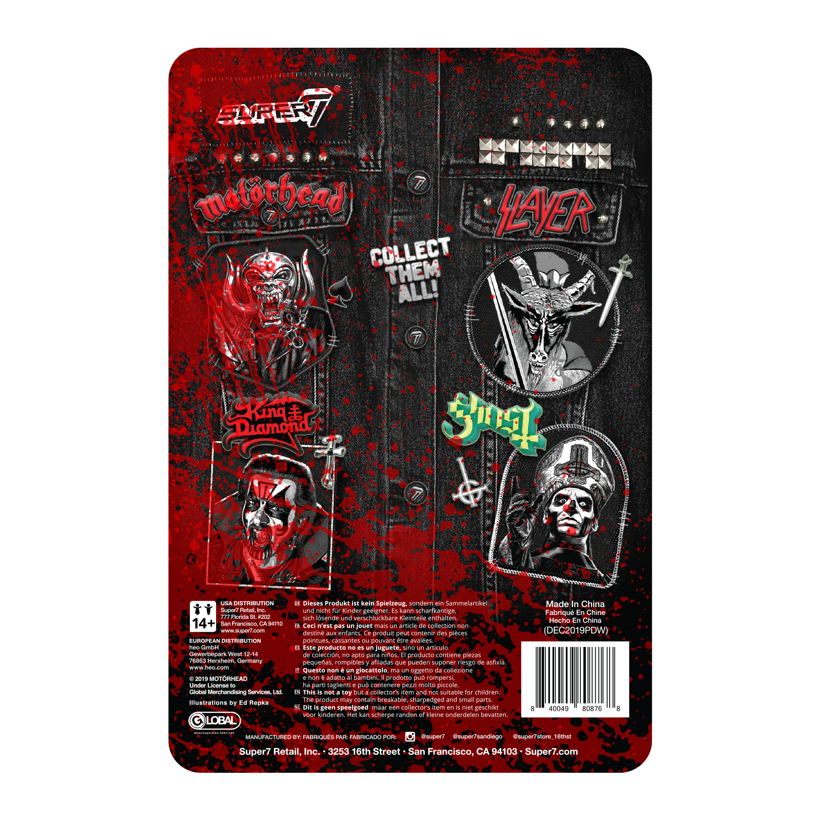 Super7 Motorhead ReAction Warpig Bloody figurina
