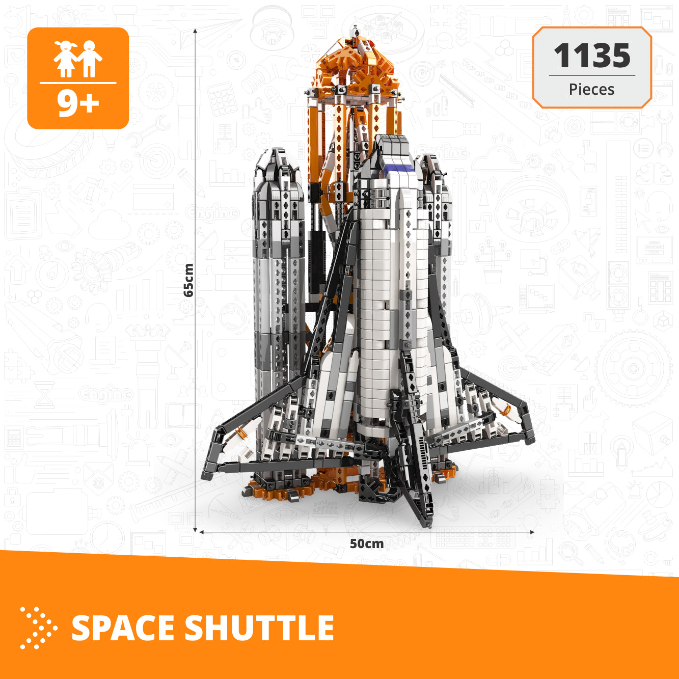 Engino Mega Builds Challenger naveta spatiala 1135 piese