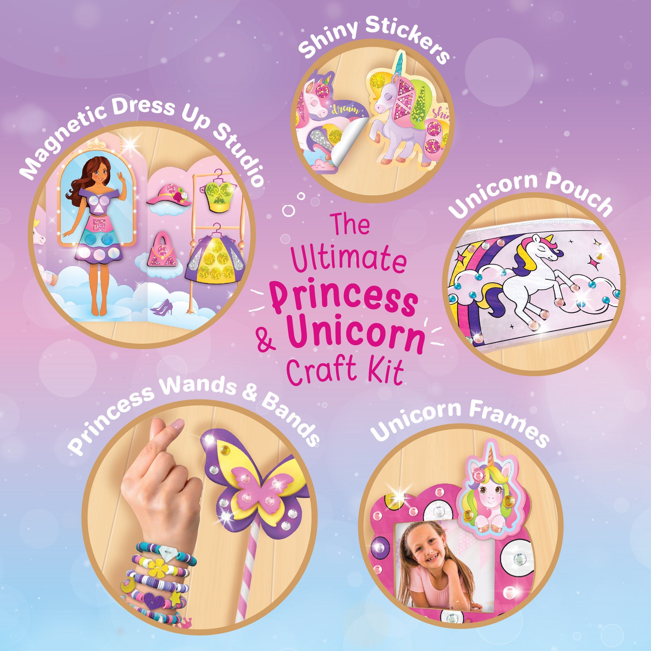 Imagimake Unicorn Craft Kit set creativitate fetite 5-9 ani