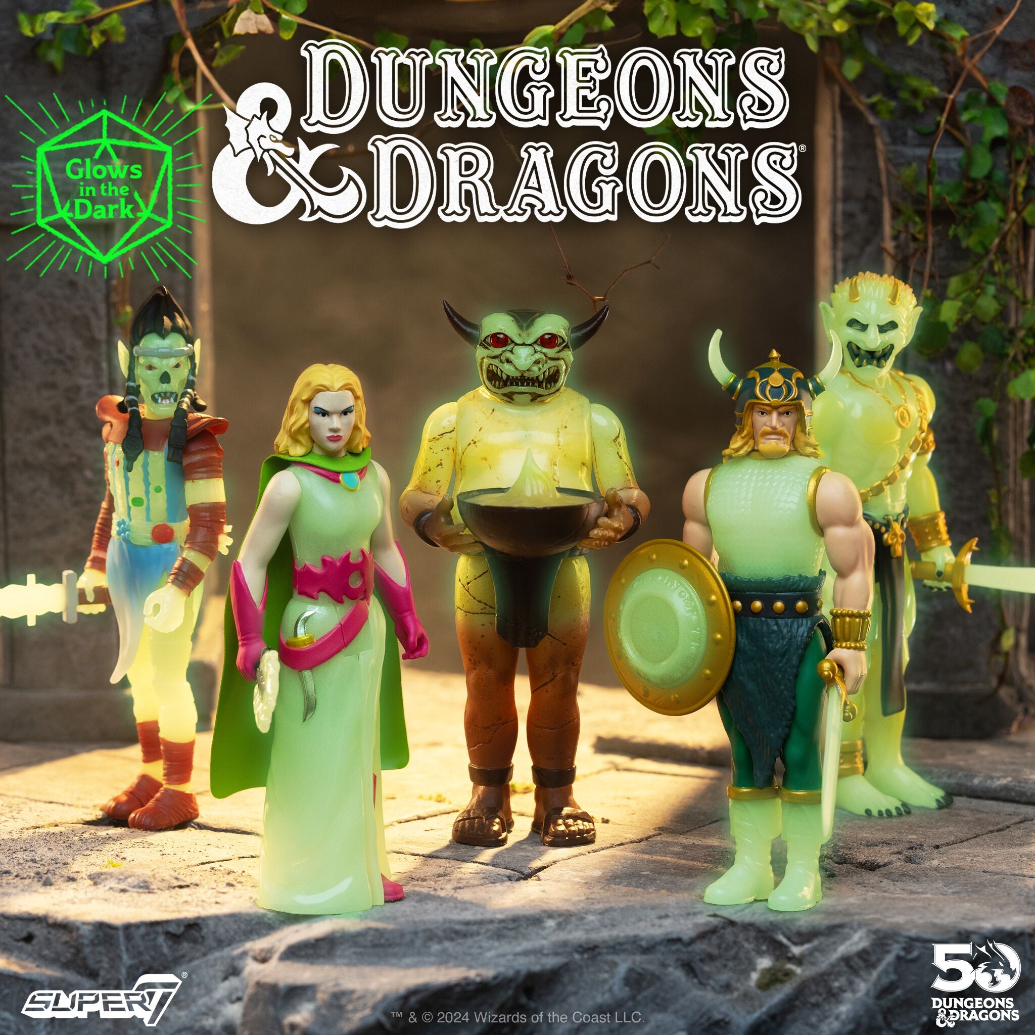 Super7 Dungeons Dragons Efreeti figurina fosforescenta
