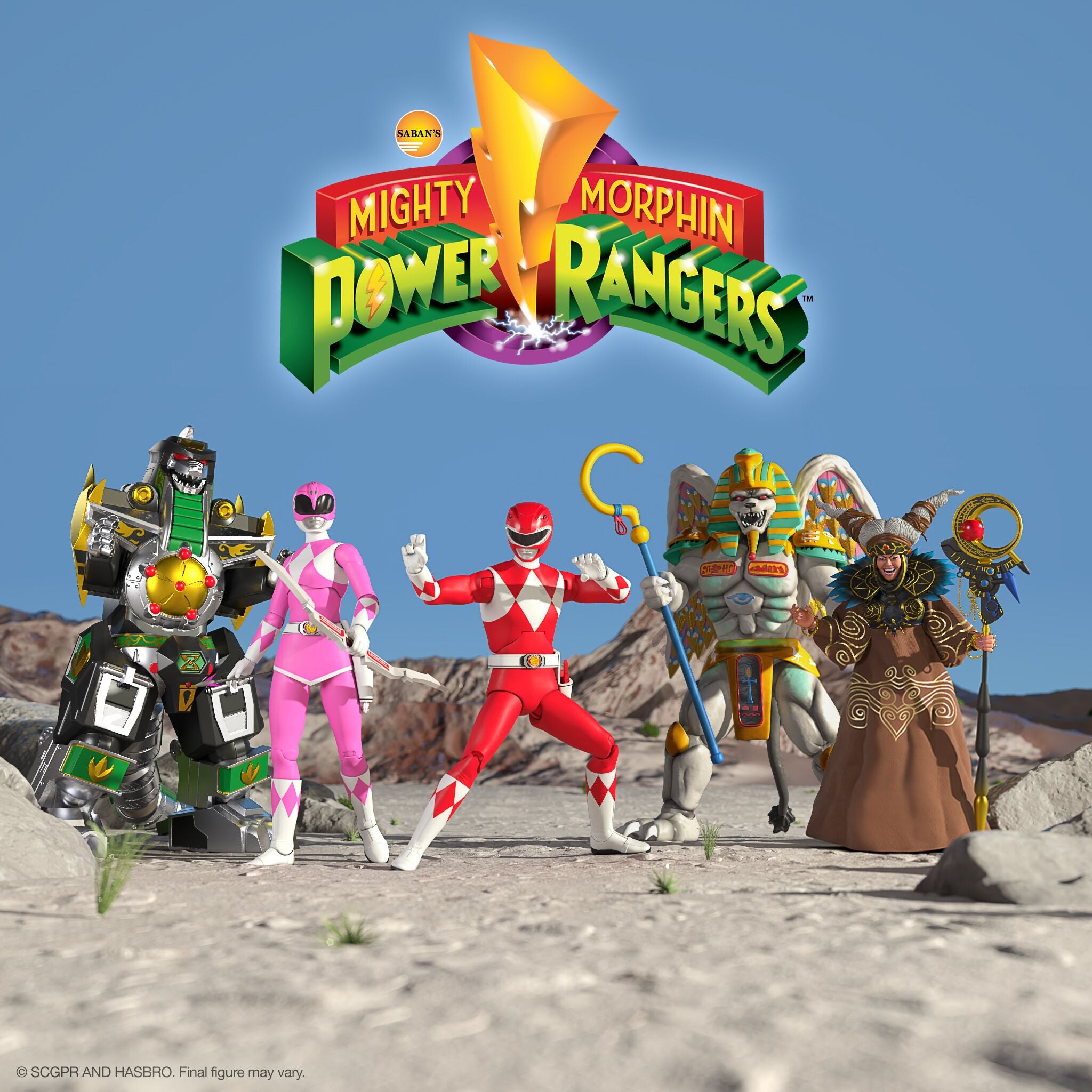 Super7 Ultimates Power Rangers Red Ranger figurina 18cm