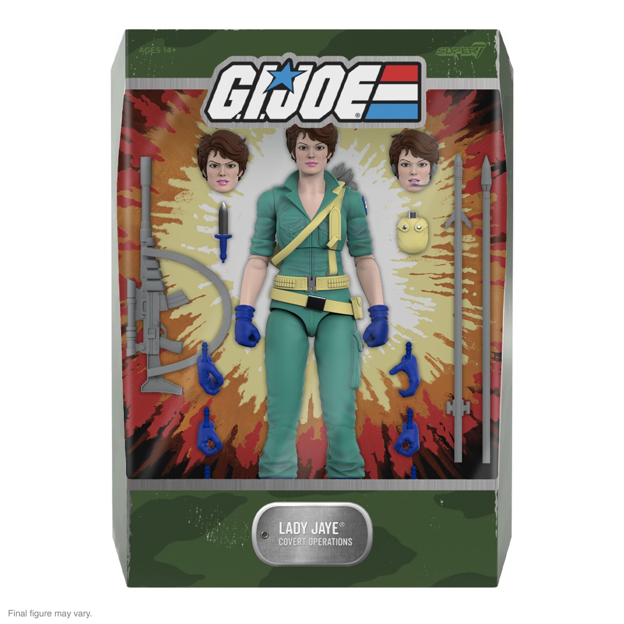 Super7 G.I. Joe ULTIMATES Wave 06 Lady Jaye figurina teal