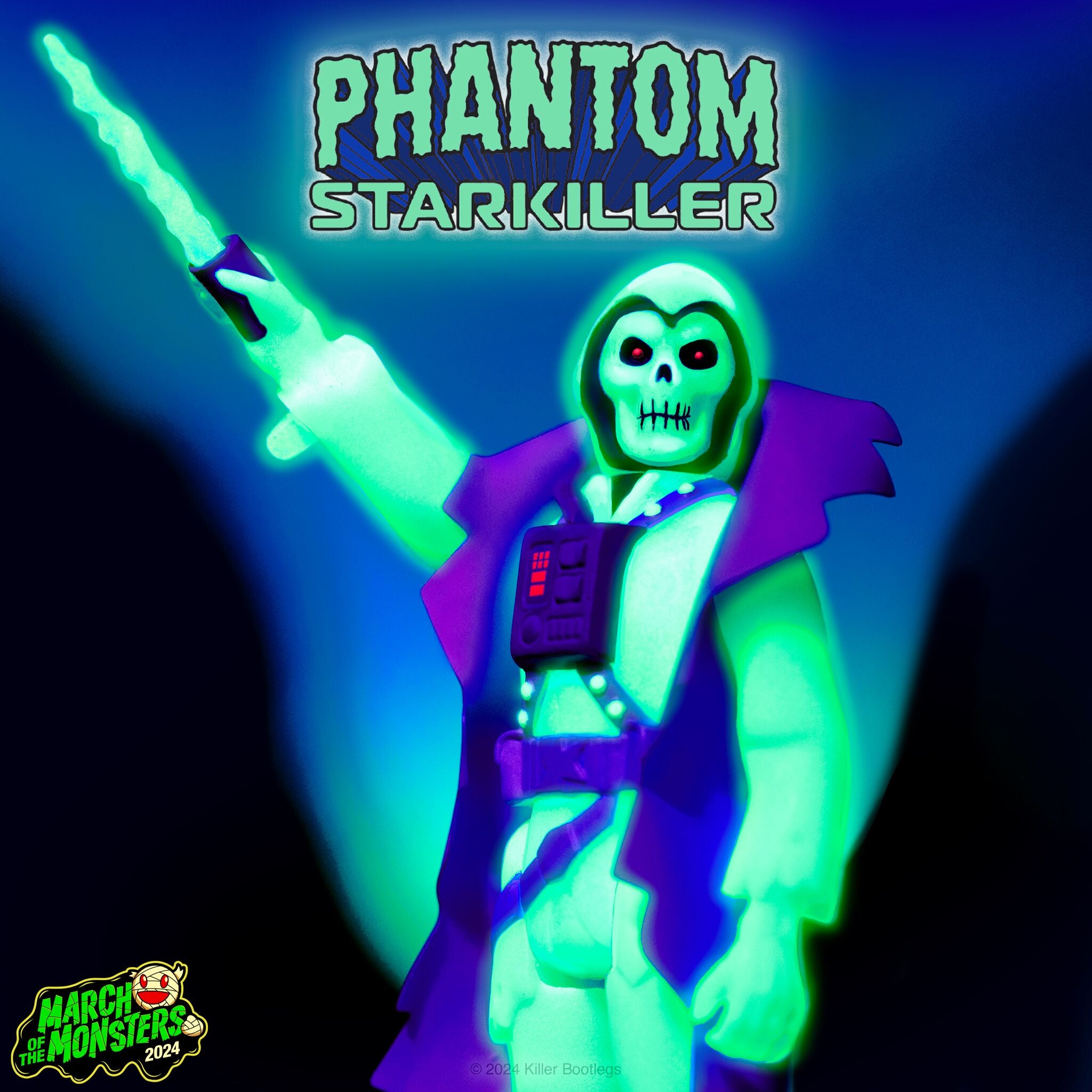 Super7 Phantom Starkiller ReAction figurina fosforescenta