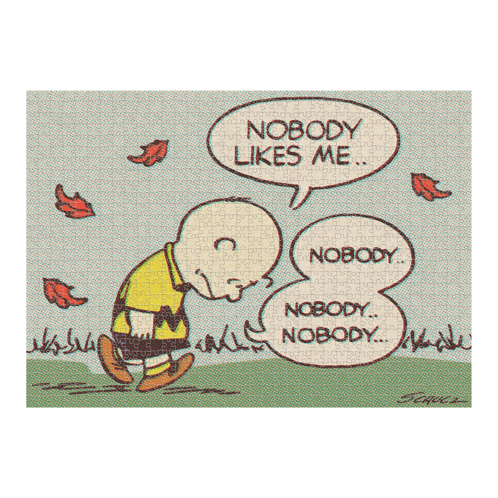 Super7 Peanuts Sad Charlie Brown puzzle 1000 piese