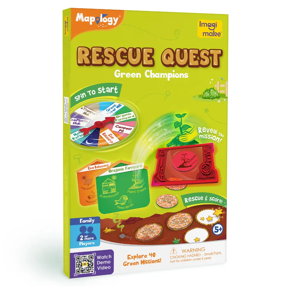 Imagimake Rescue Quest Green Champions joc reciclare