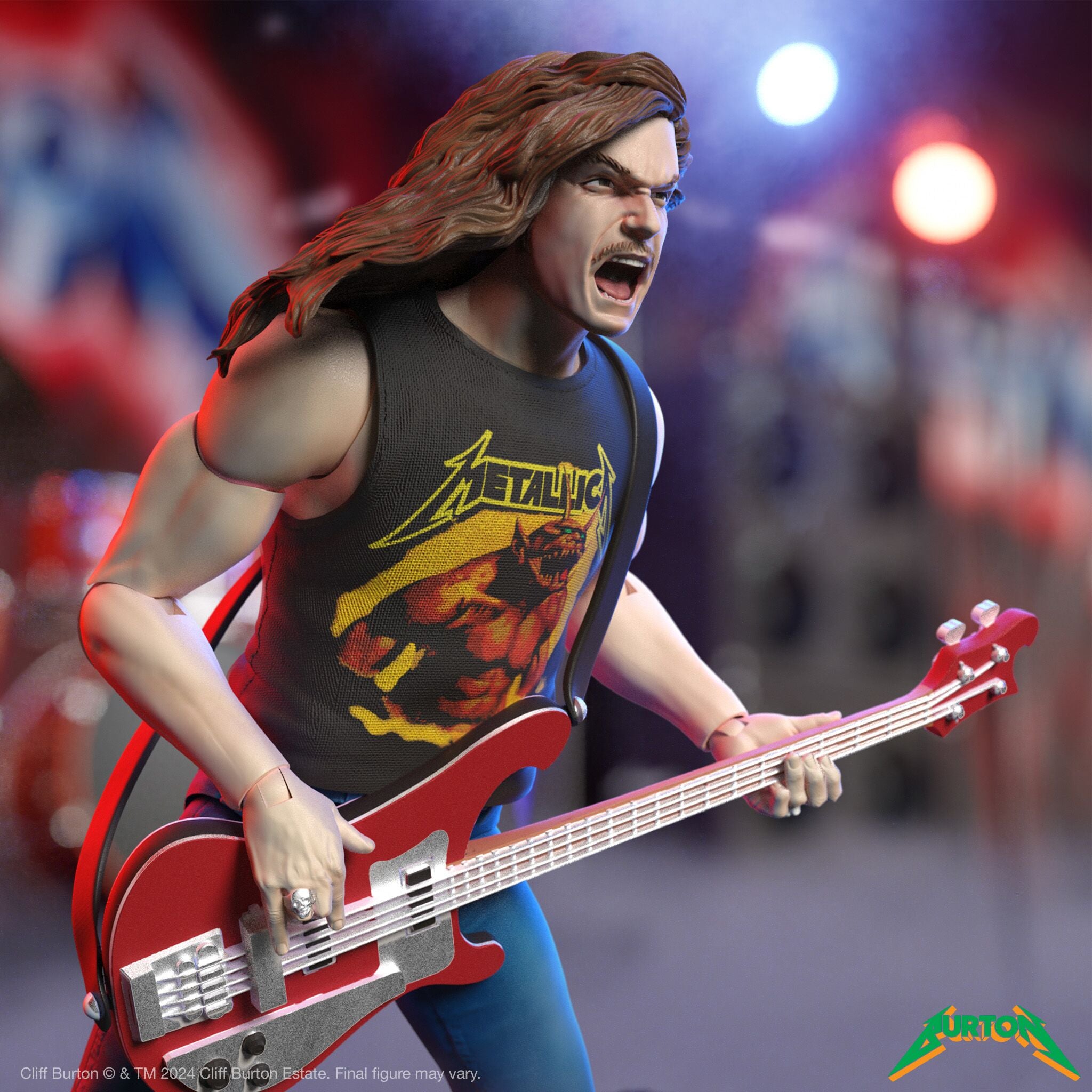 Super7 Ultimates Cliff Burton figurina 18 cm Superhero Poster