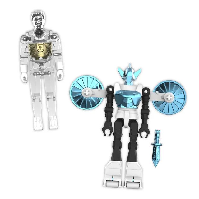 Super7 Micronauts Acroyear Time Traveler set 2 figurine Clear