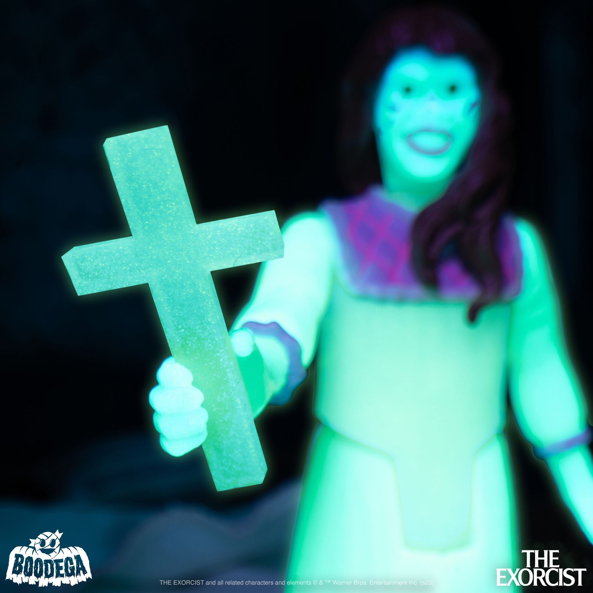 Super7 Exorcist ReAction Regan Monster Glow figurina