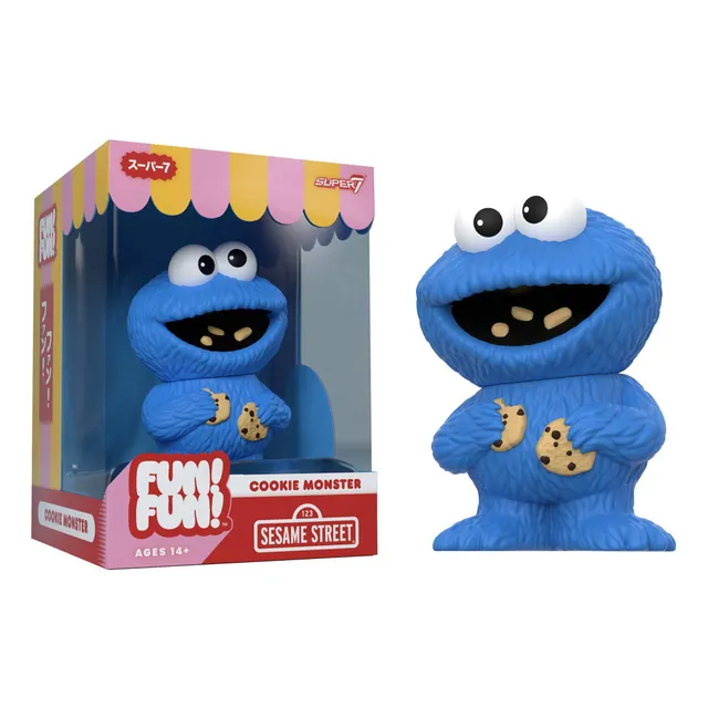 Super7 Sesame Street FUN FUN Cookie Monster figura vinil 13 cm