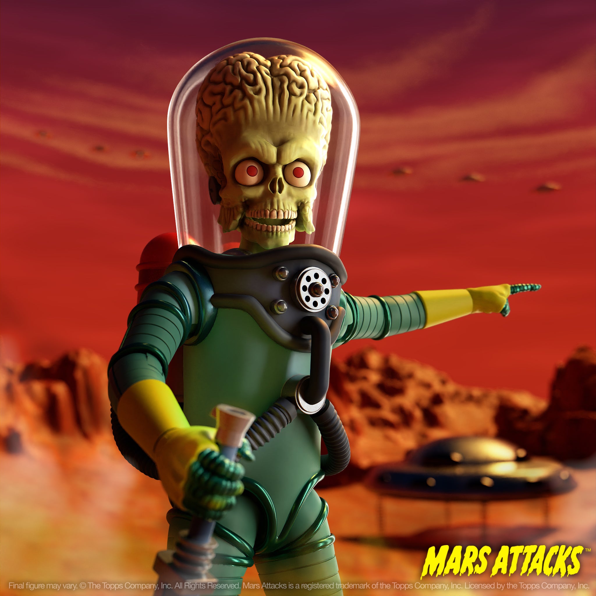 Super7 Mars Attacks Ultimates Wave 01 figurina Martian articulata