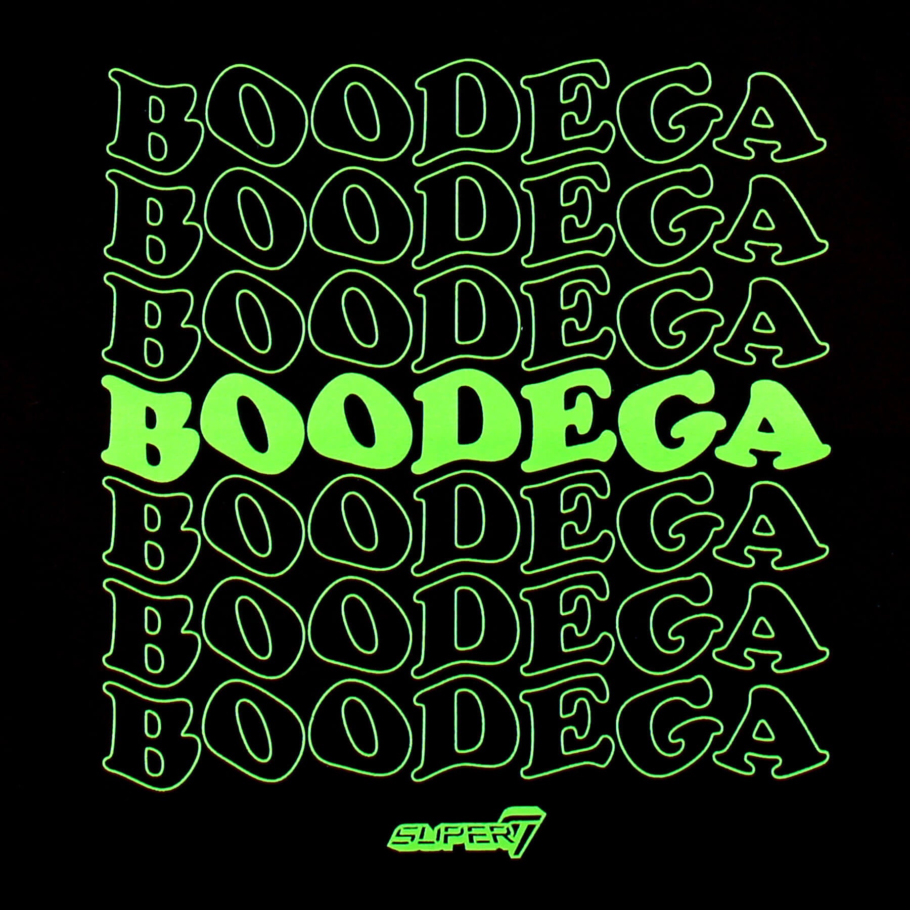 Super7 Boodega tote bag neagra 33x36 cm