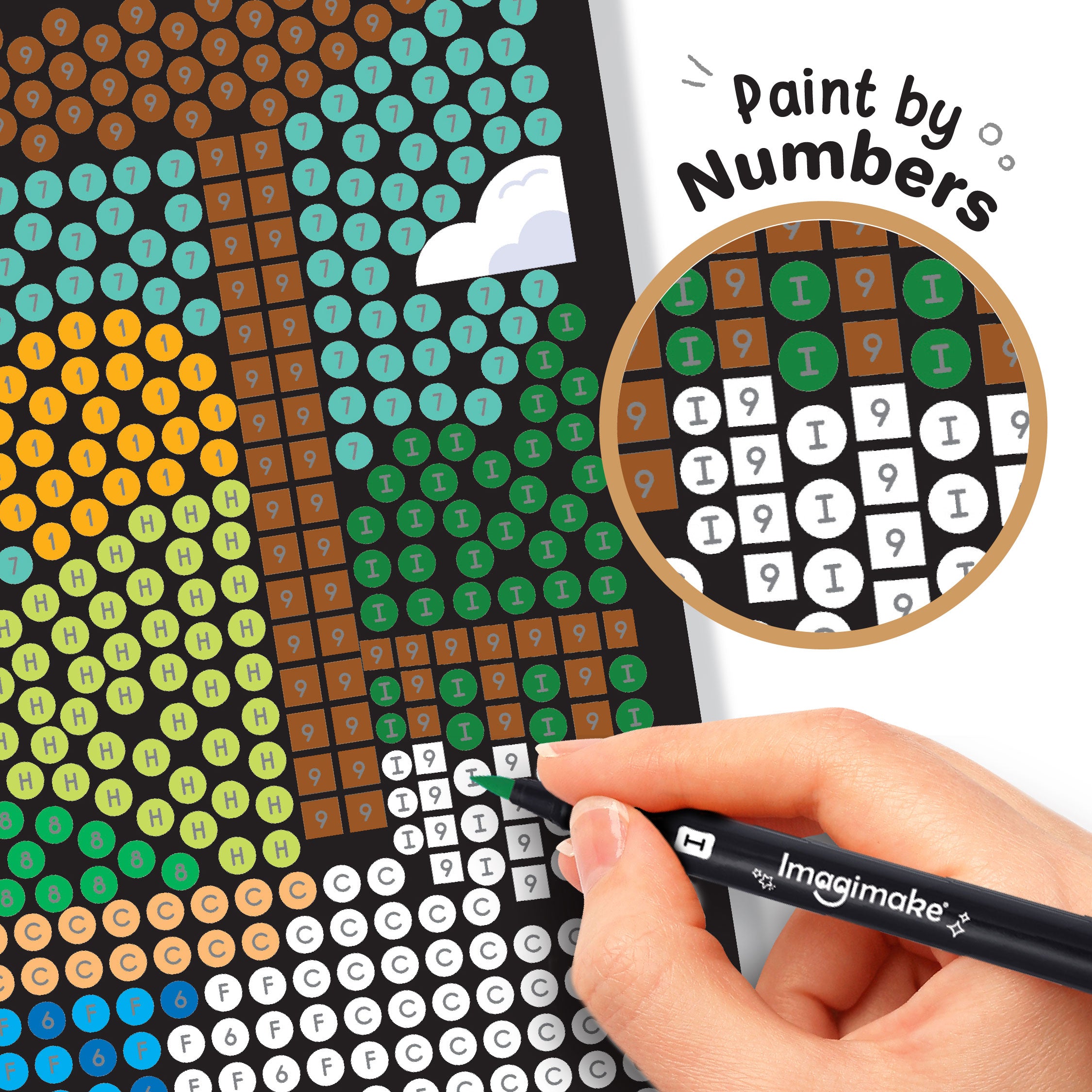 Imagimake Mystery Mosaic Landscapes carte colorat peisaje