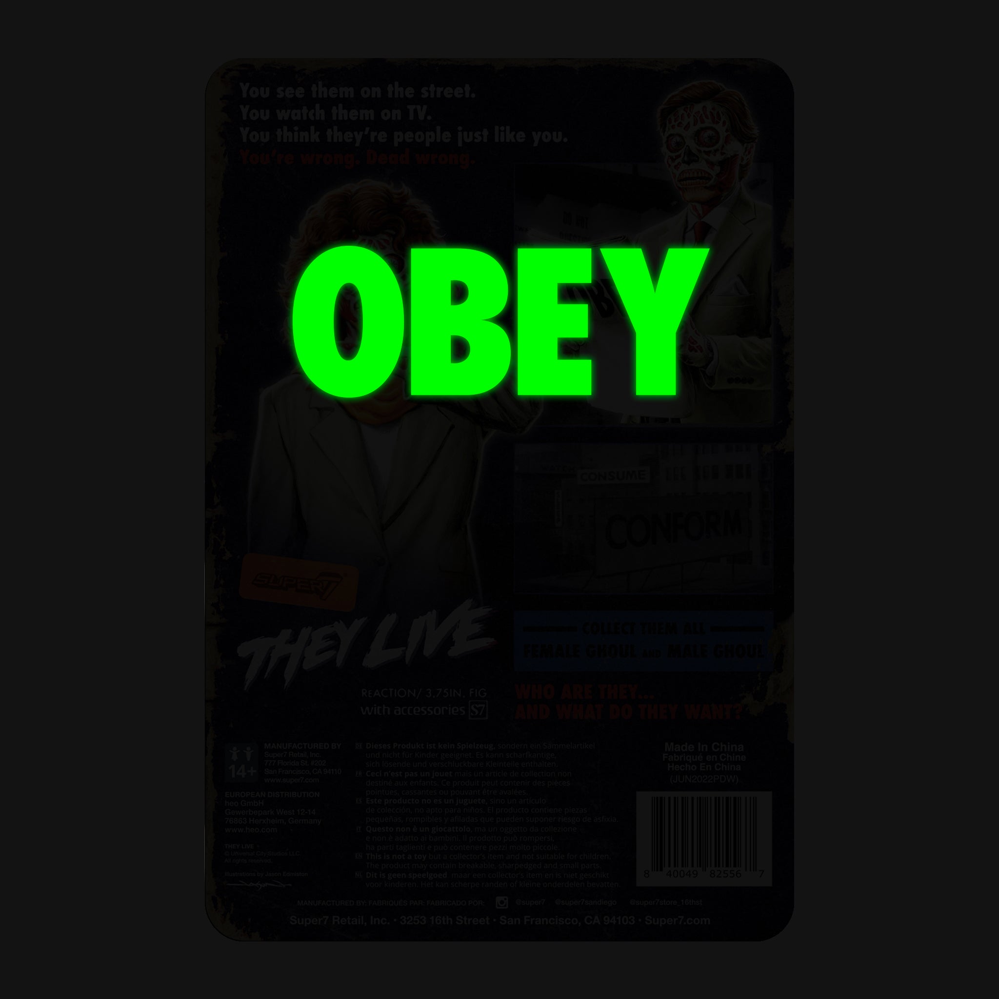 Super7 They Live ReAction figurina Ghoul Glow