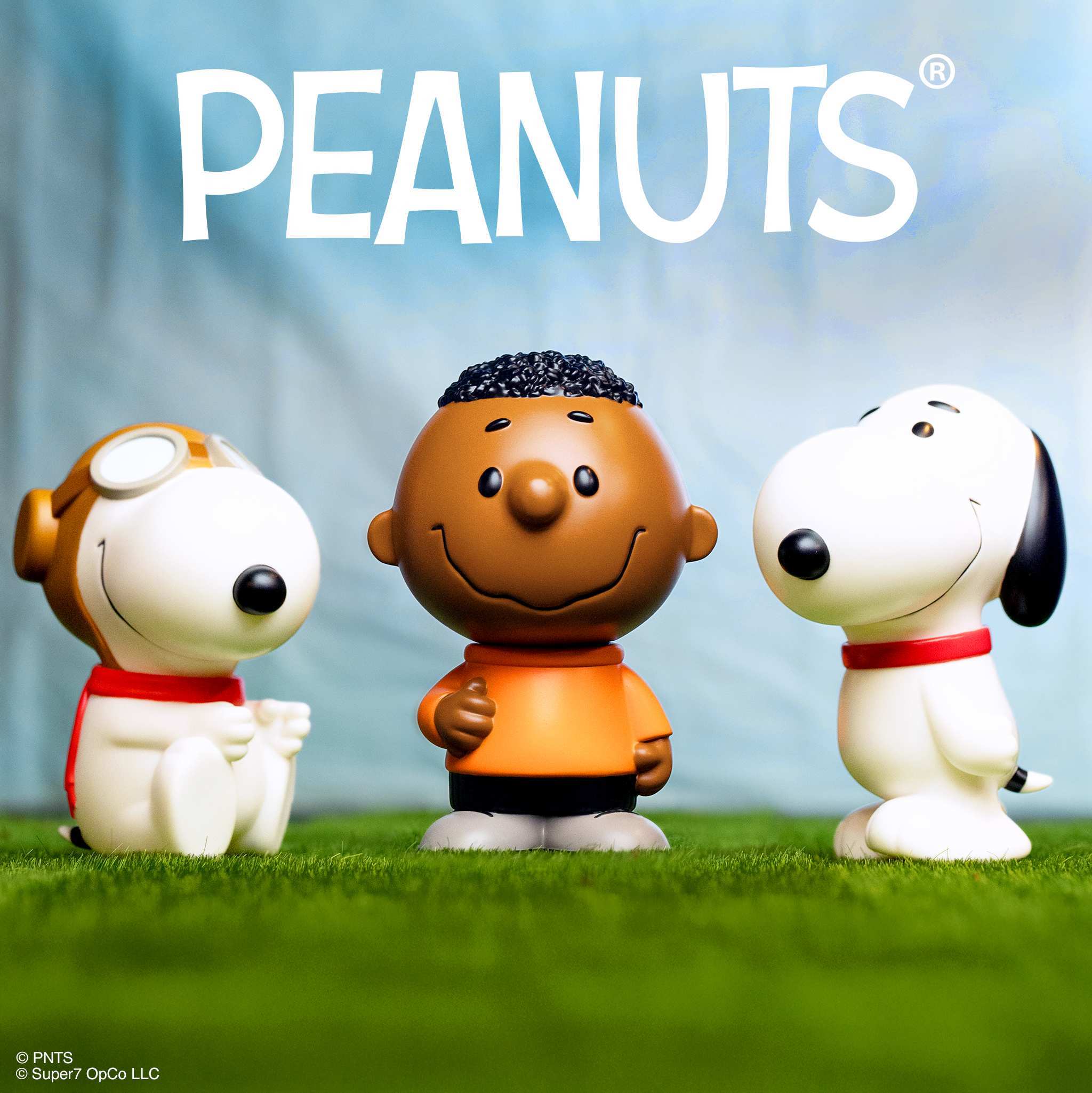 Super7 Fun Fun Peanuts set 3 figurine vinil Snoopy Franklin