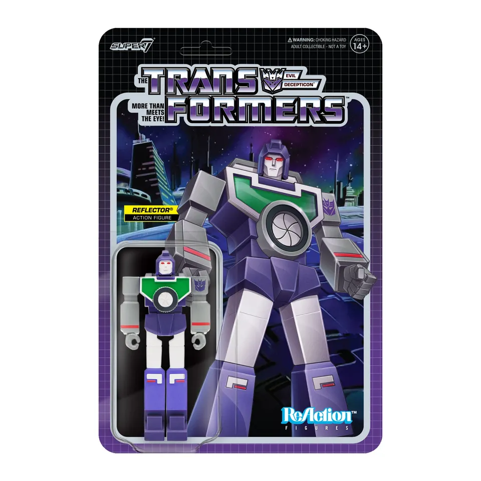 Super7 Transformers ReAction Reflector figurina 9,5 cm spion