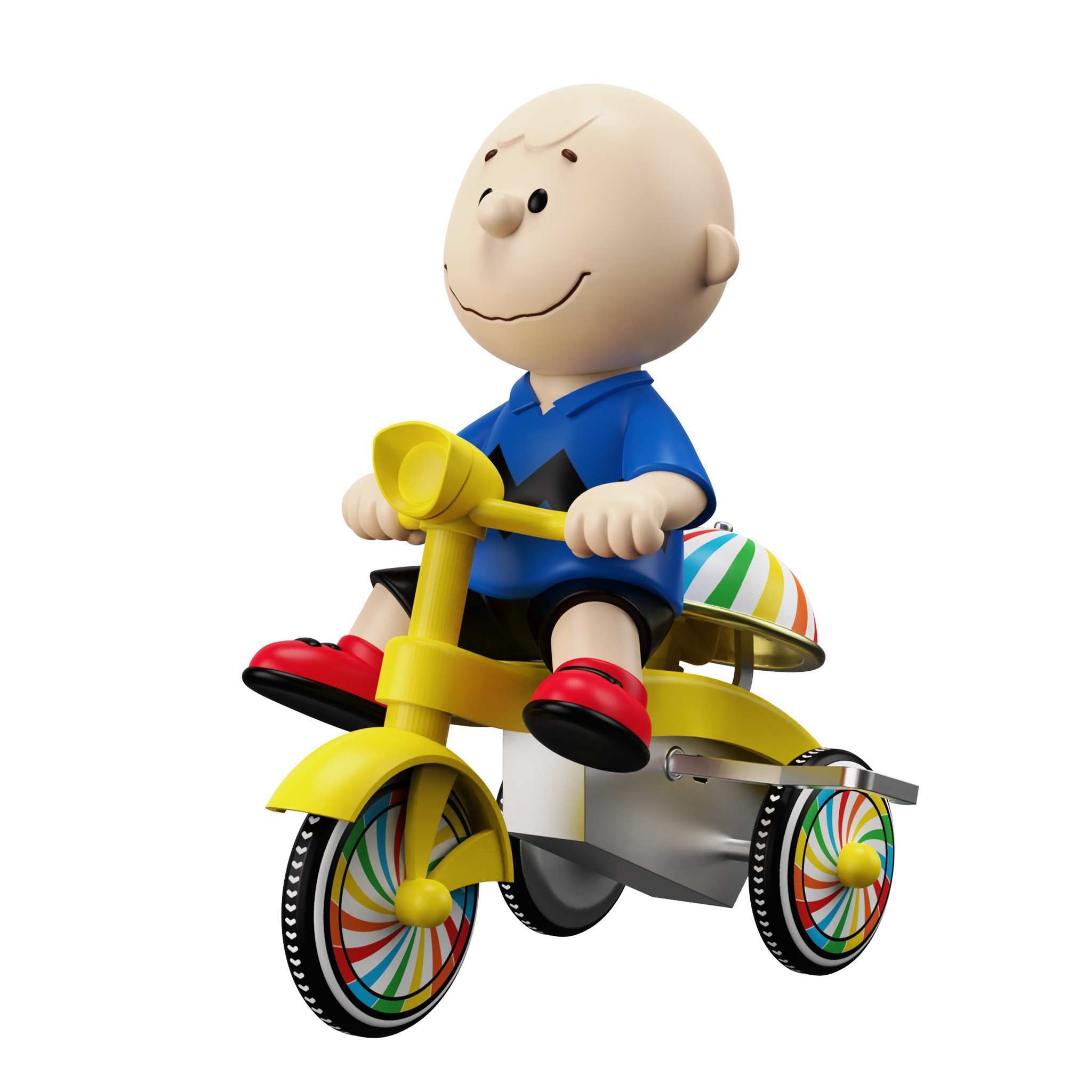Super7 Super Cycles Peanuts Charlie Brown tricicleta albastra