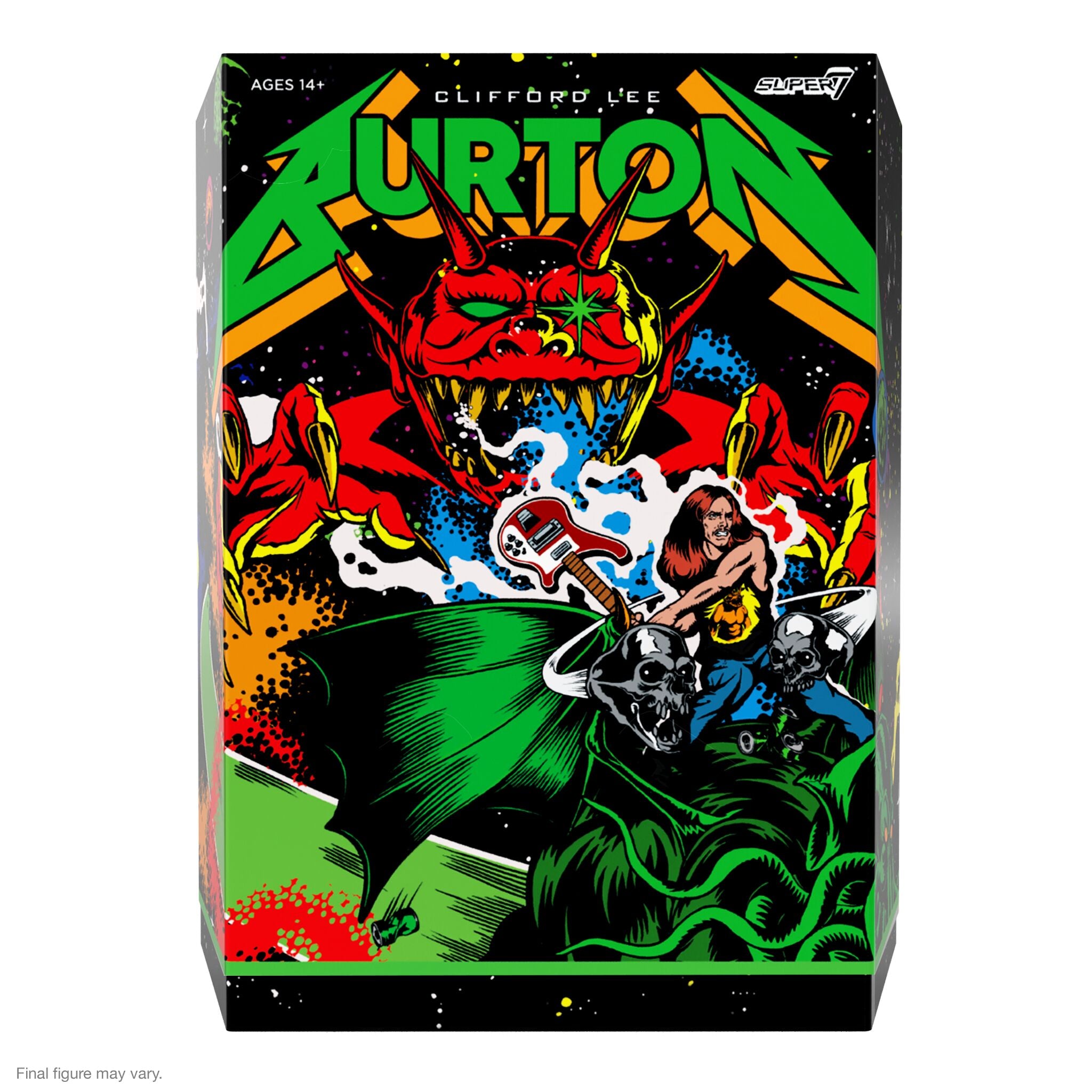 Super7 Ultimates Cliff Burton figurina 18 cm Superhero Poster
