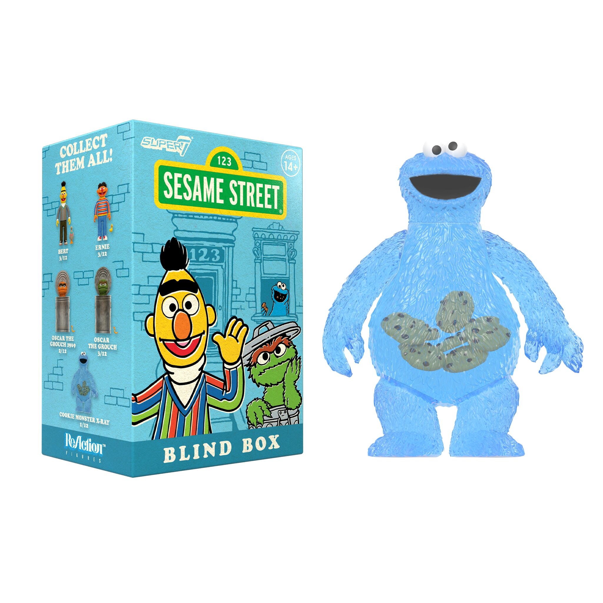 Super7 Sesame Street Blind Box Wave 01 figurina surpriza 9,5 cm