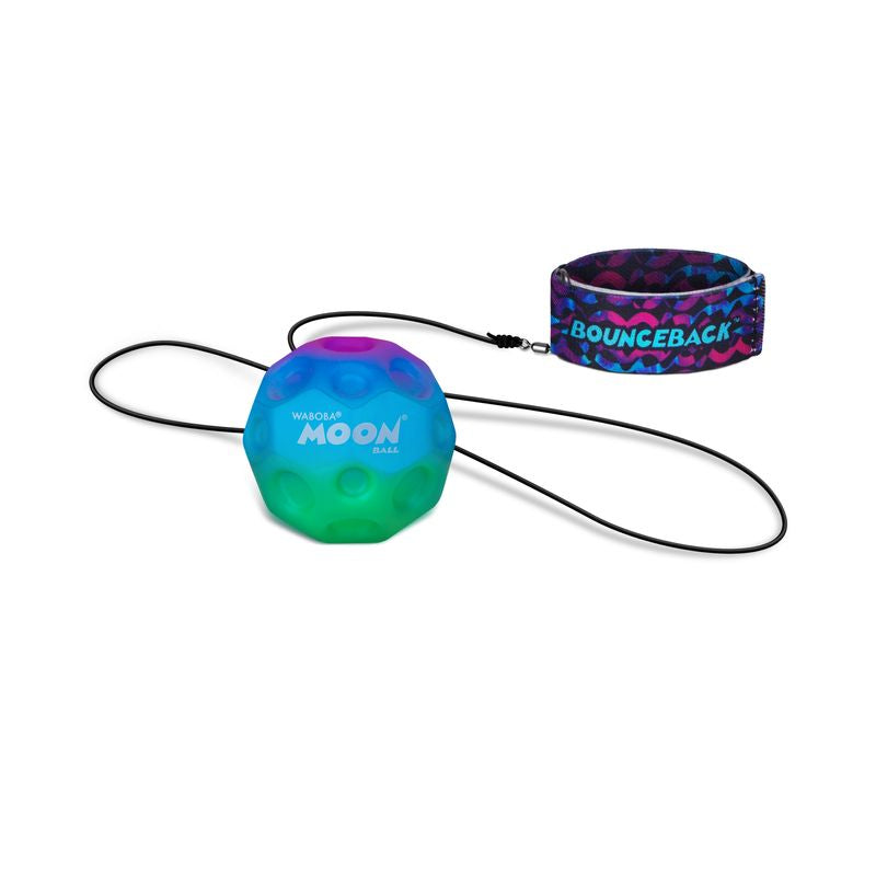 Waboba Gradient Bounceback minge elastic verde