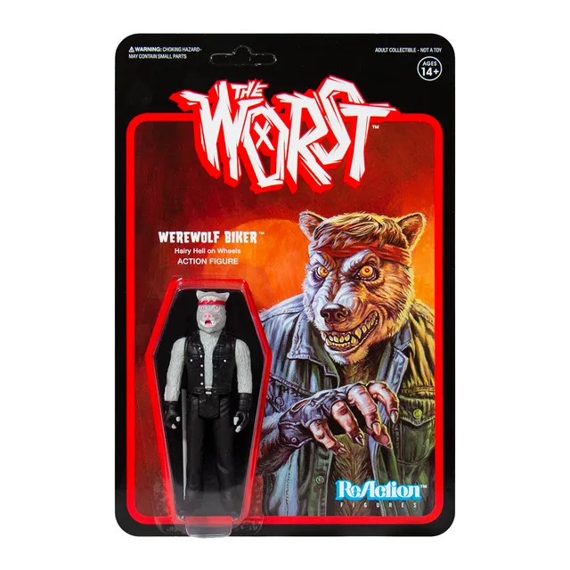 Super7 Worst Werewolf Biker figurina 9.5cm gri