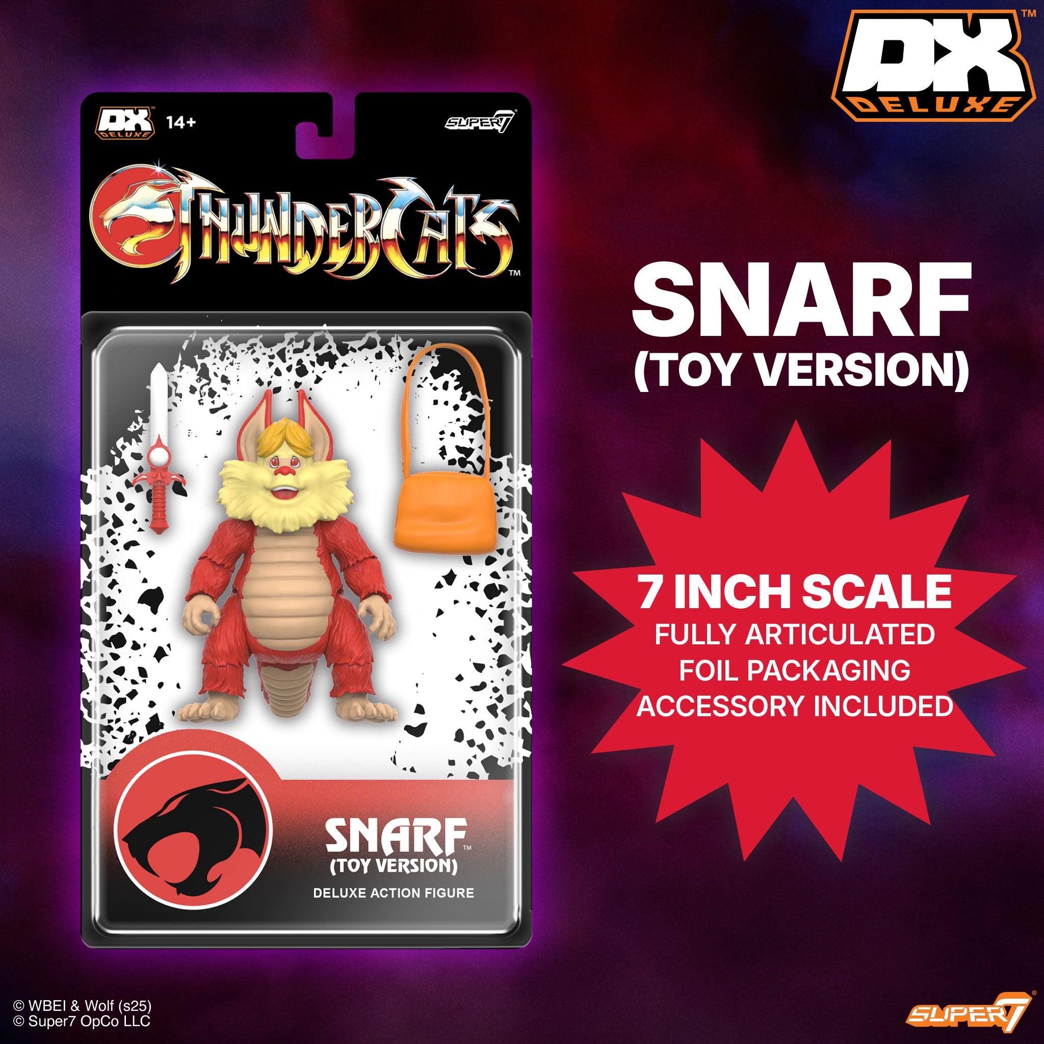 Super7 ThunderCats Deluxe Wave 03 Snarf figurina 18cm