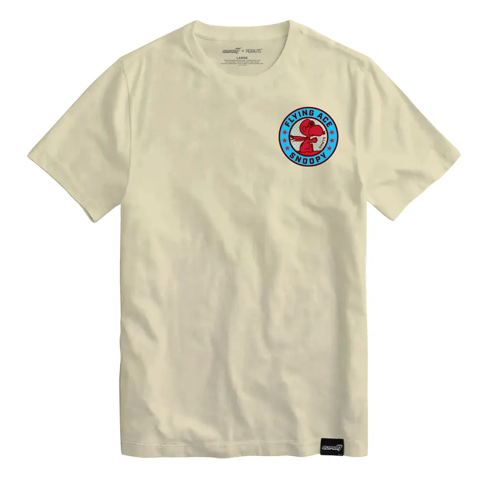 Super7 Peanuts Snoopy Flying Ace tricou alb bumbac