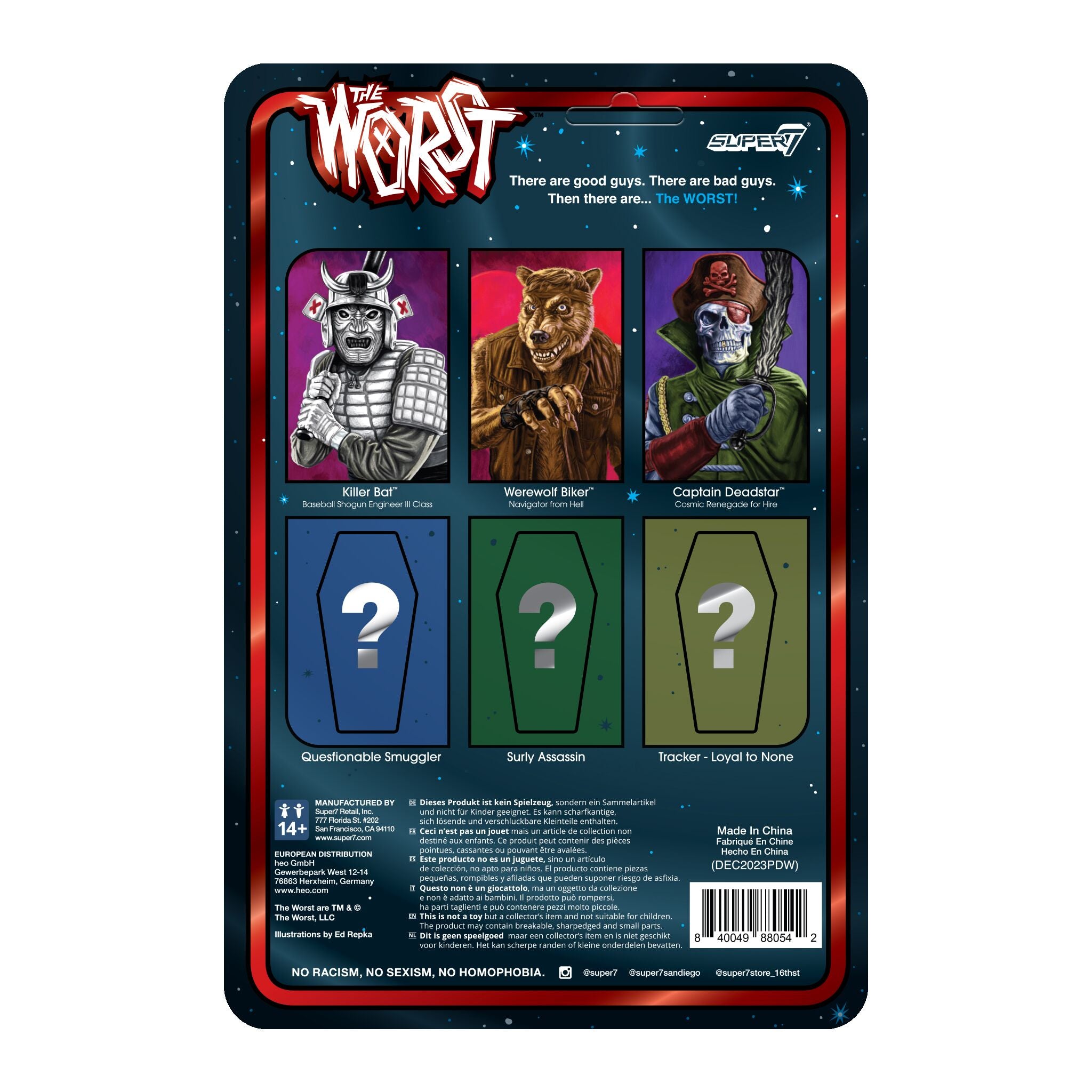 Super7 The Worst Werewolf Biker figurina 9,5 cm cu baston