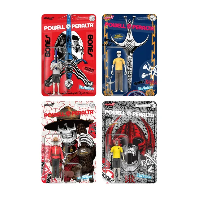Super7 Powell-Peralta ReAction set 4 figurine Wave 4