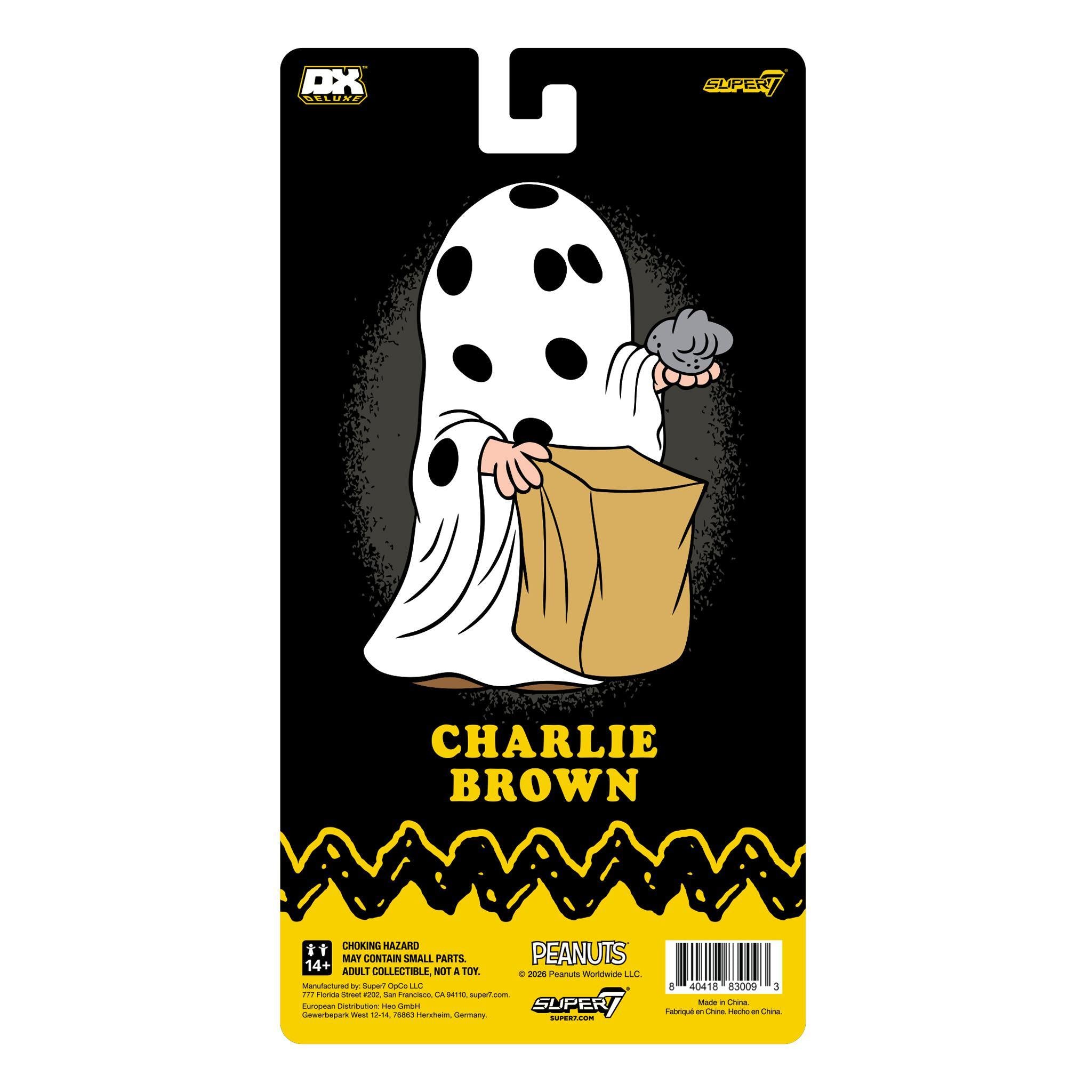 Super7 Peanuts Charlie Brown figurină fantomă deluxe