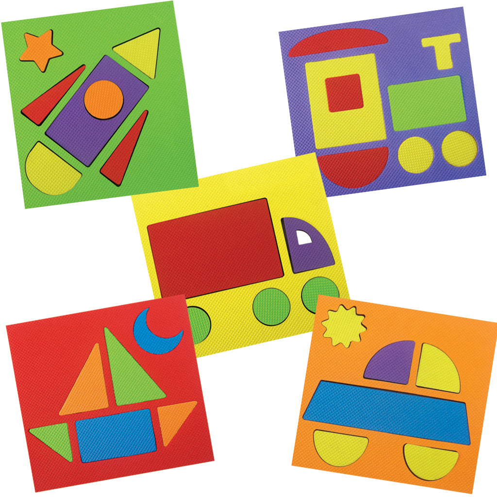 Imagimake Make with Shapes Vehicles puzzle vehicule 5 buc 3+ ani