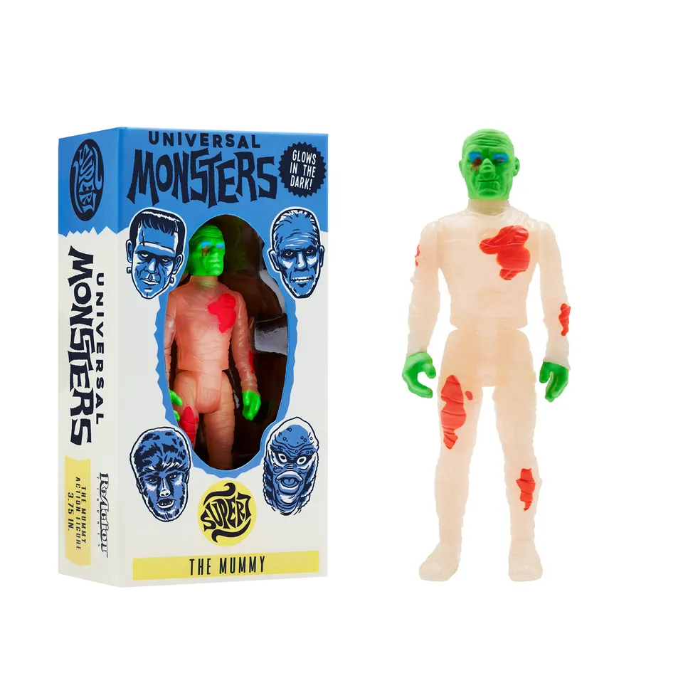 Super7 Universal Monsters Mummy figurina fosforescenta