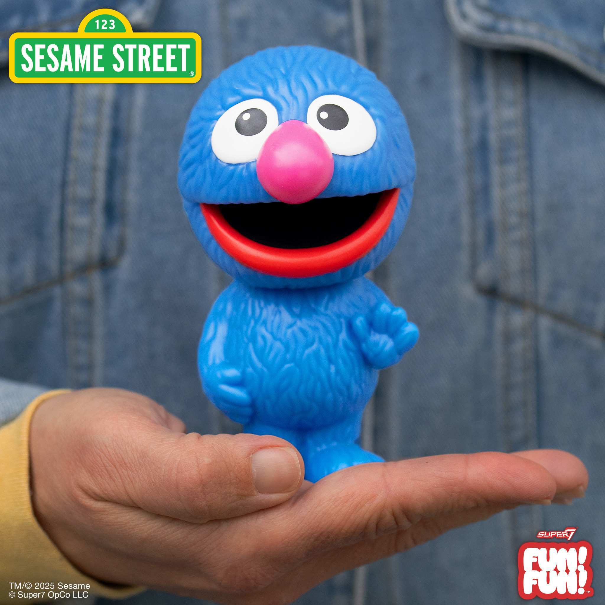 Super7 Sesame Street Fun Fun Wave 01 Grover figurina 13 cm albastru