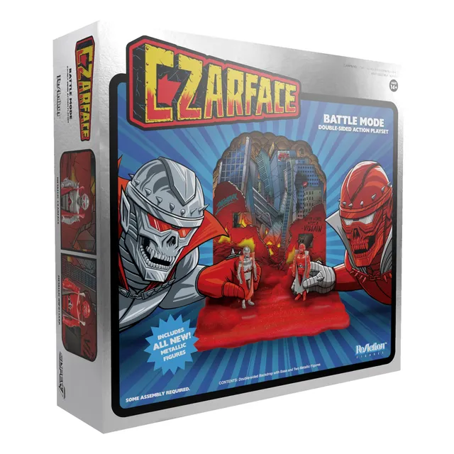Super7 Czarface ReAction Battle Mode Double-Sided playset metalic