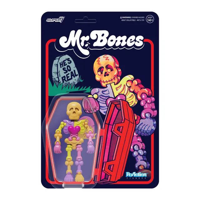 Super7 Mr. Bones ReAction figurina schelet cu piatra