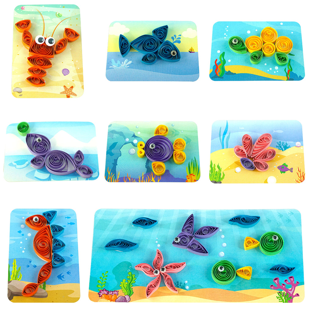 Imagimake Spyrosity Ocean set quilling 8 carduri ocean