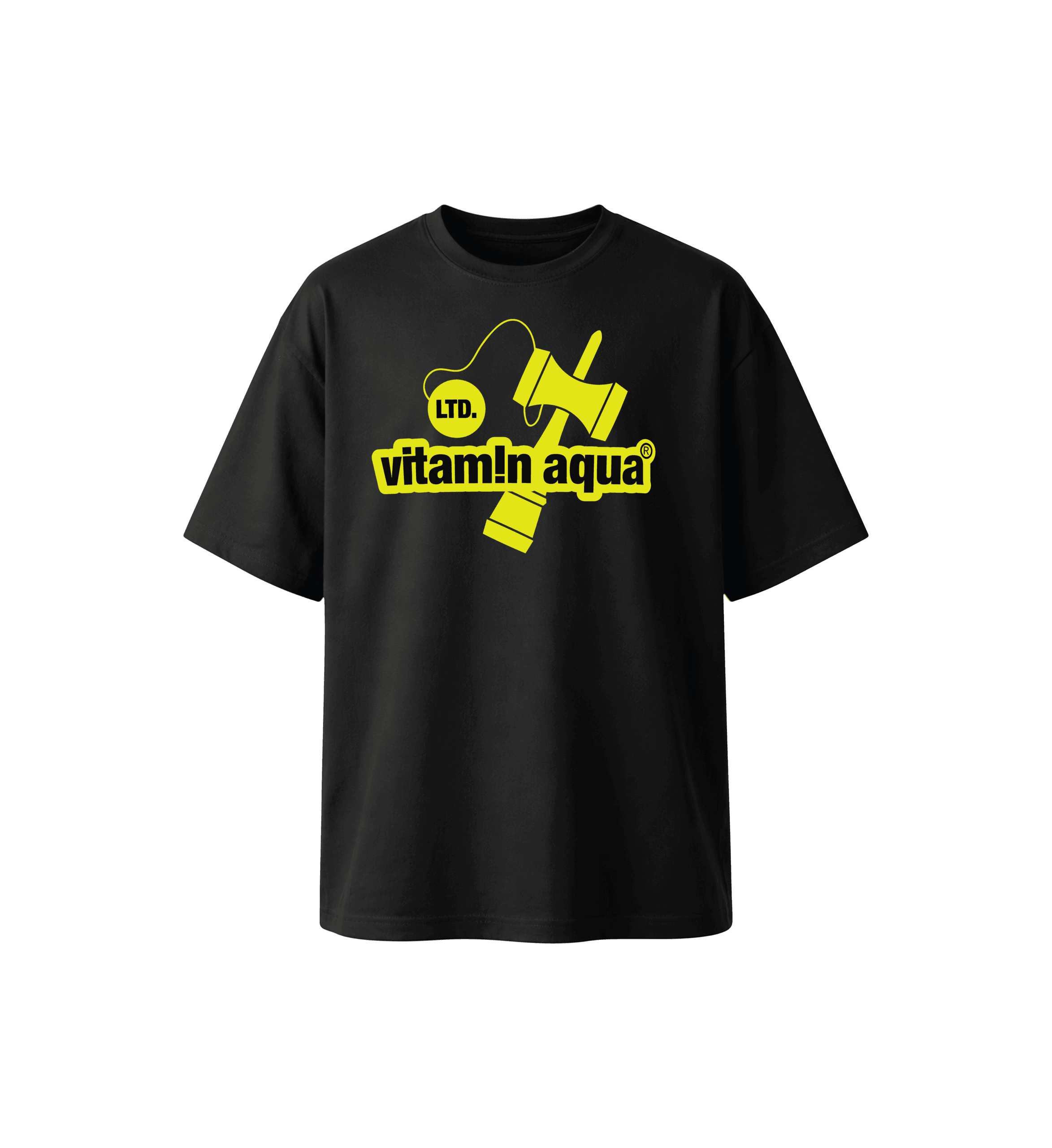 VitaminAqua tricou oversize negru organic