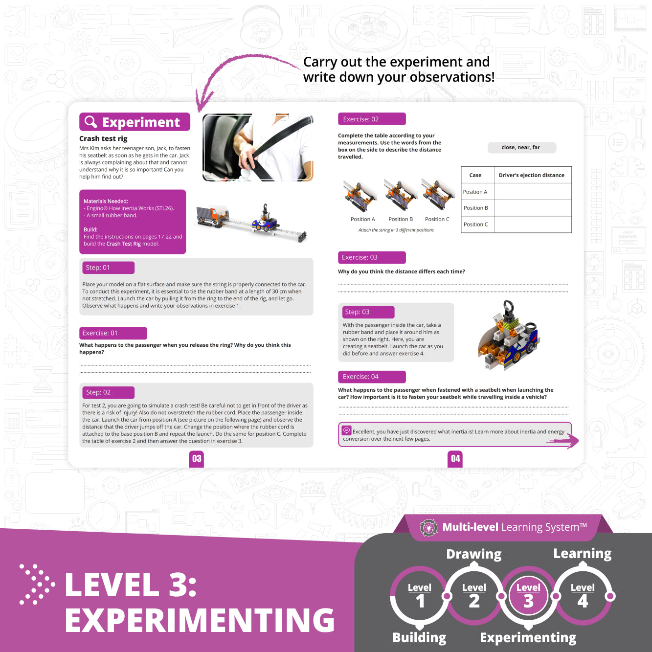 Engino STEAM Labs Inertia kit constructie 2 modele 8+