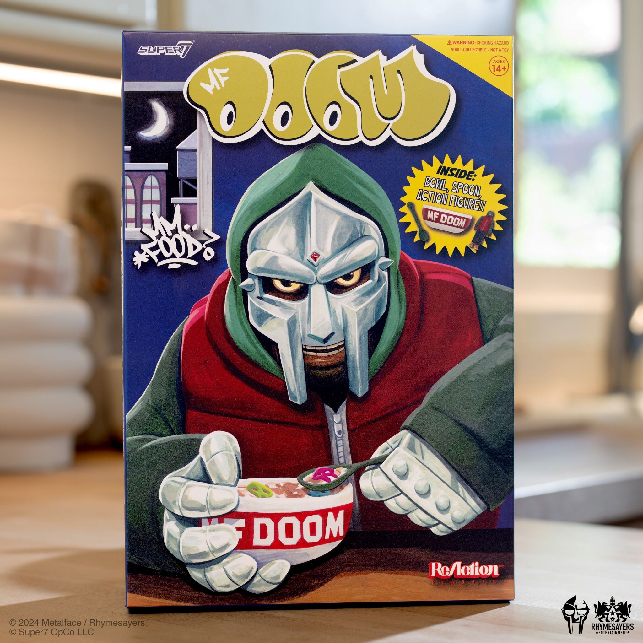 Super7 ReAction MF DOOM Mm Food figurina bol cereale