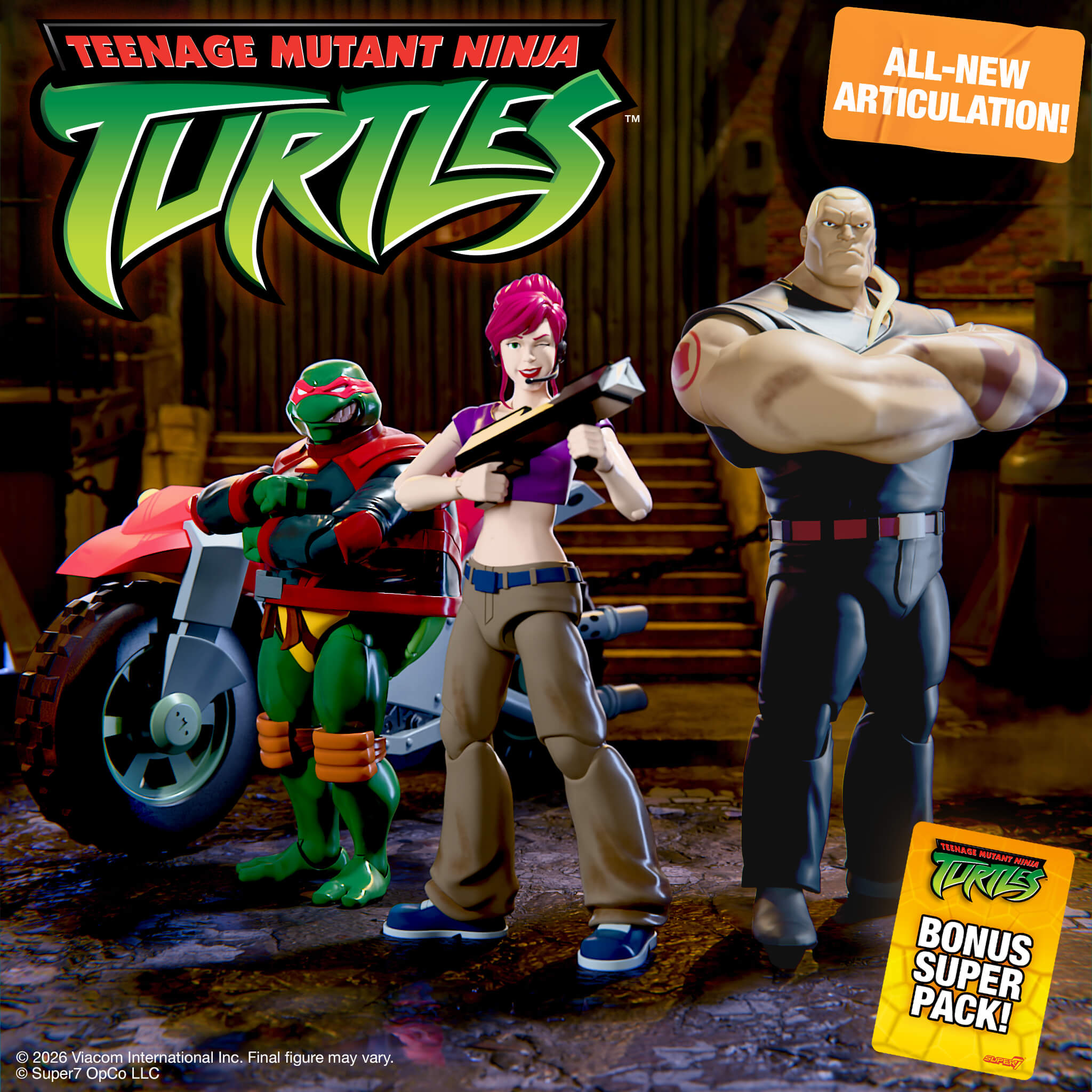 Super7 Ultimates Wave 14 set figurine TMNT Shell Cycle