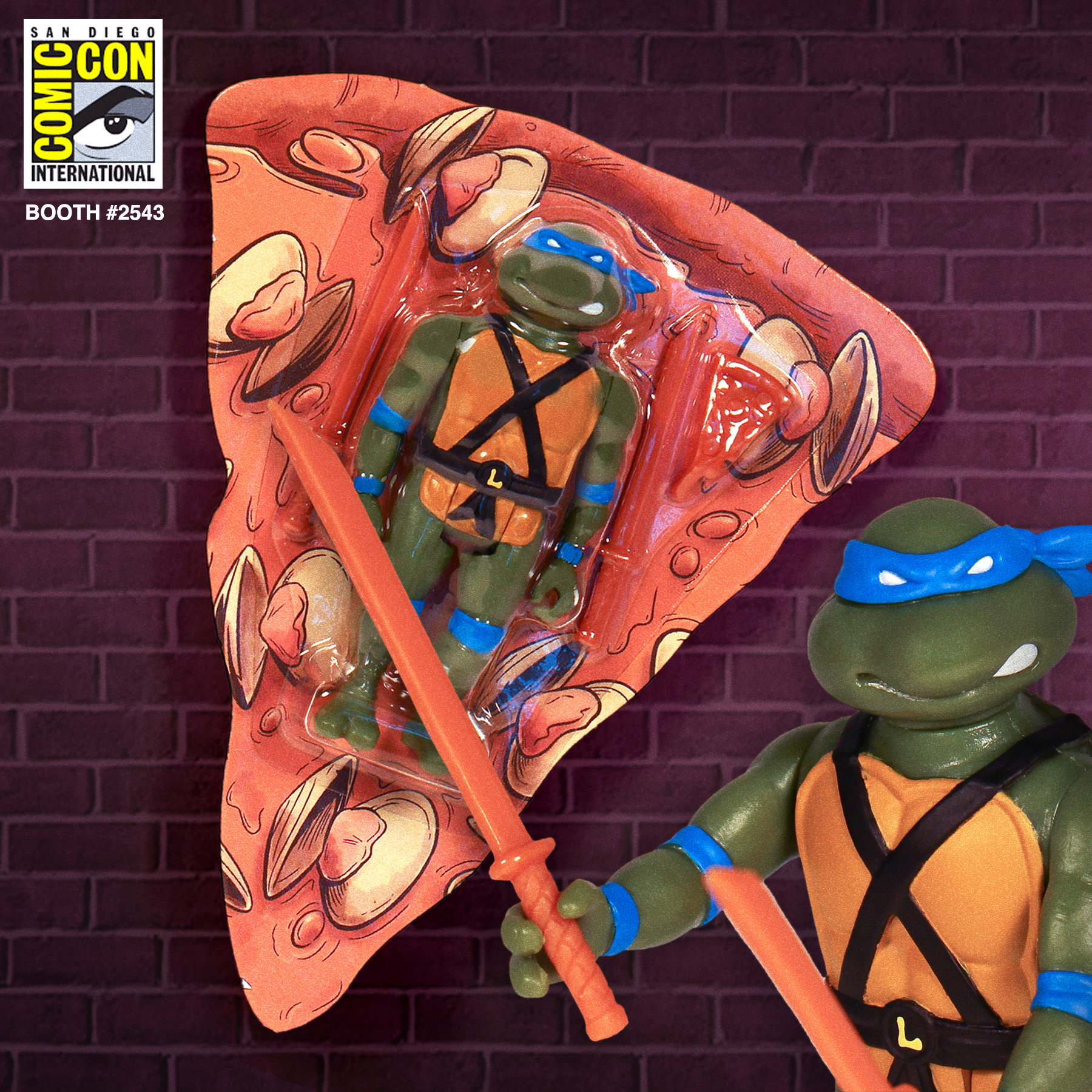 Super7 ReAction TMNT Pizza Box 4 figurine 9,5cm SDCC