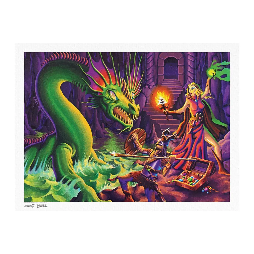 Super7 Dungeons Dragons Erol Otus poster 46x61 cm