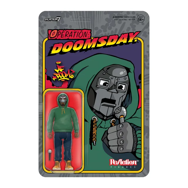 Super7 ReAction MF Doom figurina Operation Doomsday masca