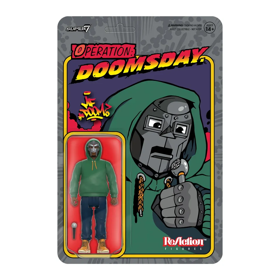Super7 ReAction MF Doom figurina Operation Doomsday masca