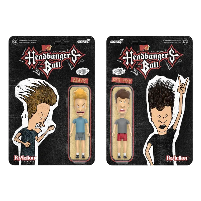 Super7 ReAction Beavis si Butt-head figurine set 2
